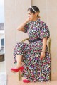 Shirt Collar Multicolored Belted Midi Length Dress